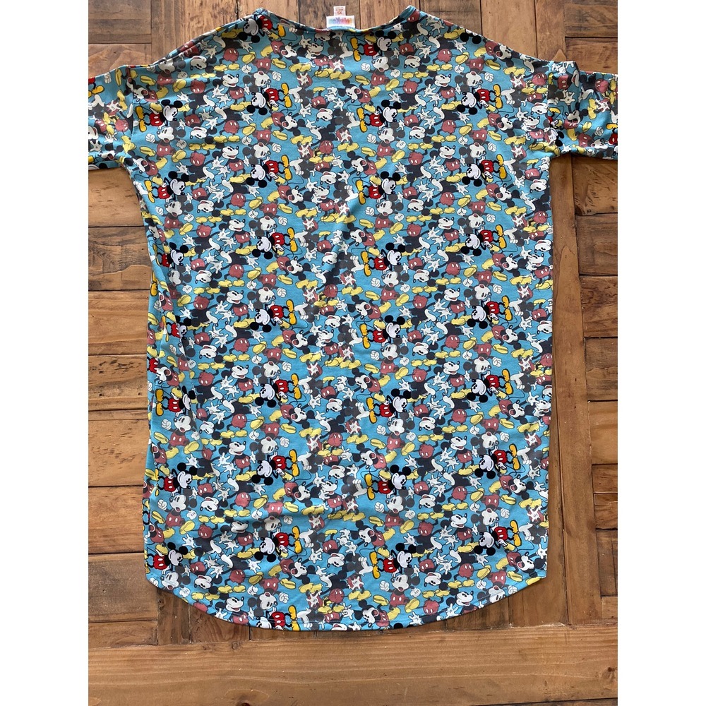 NWT! Women's XS Disney Retro Mickey Mouse Blue IRMA Tunic by Lularoe - Picture 4 of 7
